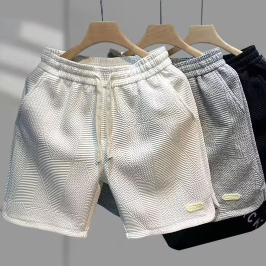 Summer Men's Casual Shorts DailyJogging Sport Short Pants Solid Color Drawstring Basketball Short Loose Dry Gym Sports Short Man
